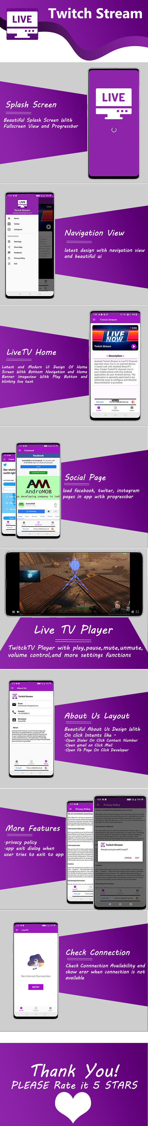 Live TV Streaming App For Twitch - 1