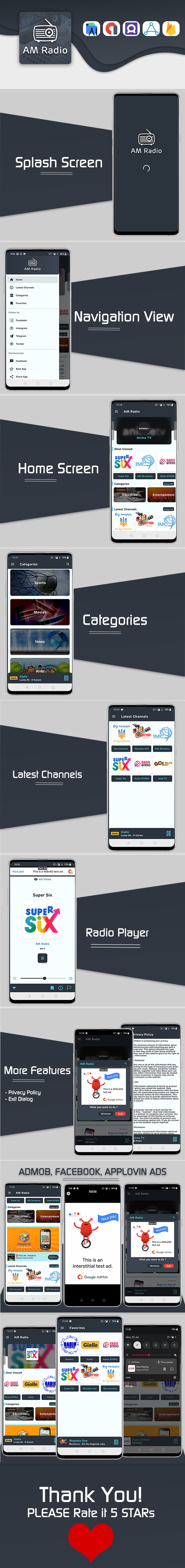 AM Radio - Android Multiple Radio Channels App - 1